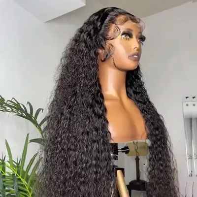 13x6 HD Lace Front Human Hair Wigs Water Wave HD Lace Wig