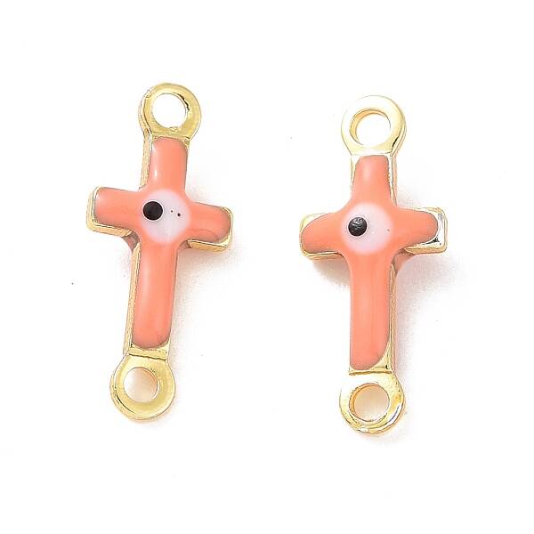 Brass Enamel Connector Charms