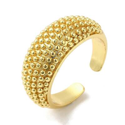 Rack Plating Brass Open Cuff Ring