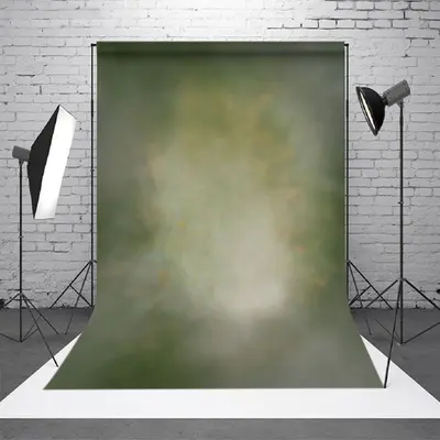 Aperturee Foggy Green Abstract Photography Studio Backdrop