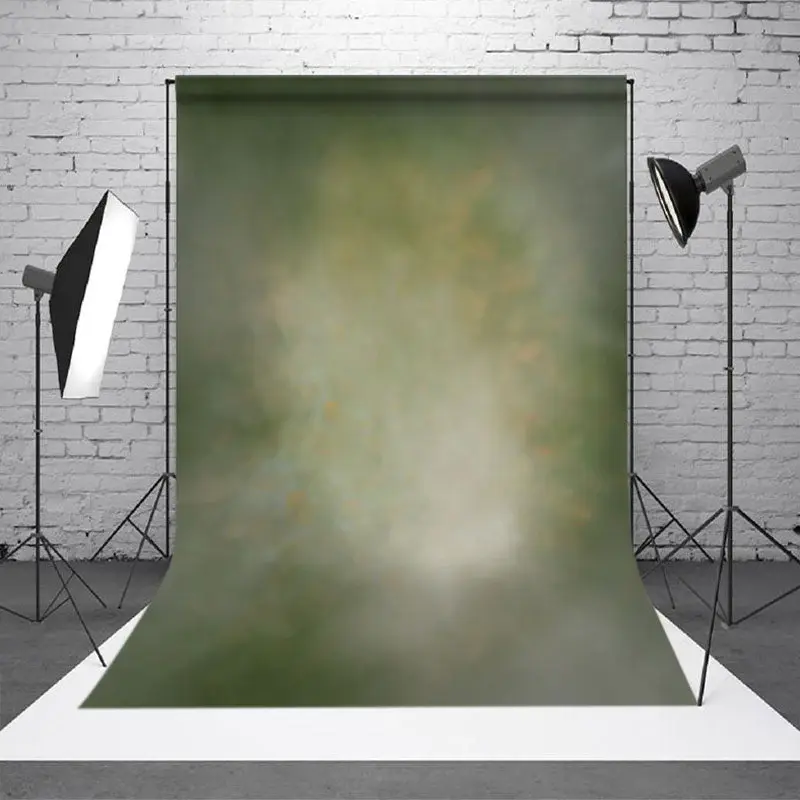 Aperturee Foggy Green Abstract Photography Studio Backdrop
