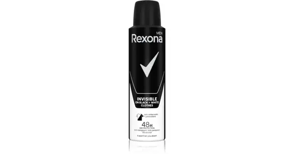 Rexona Black+White Invisible Man Motionsense - Antiperspirant Spray - 150ml 48 hours