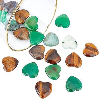 20Pcs 2 Style Natural Mixed Cabochons