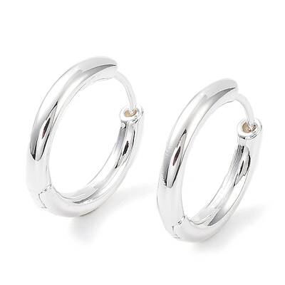 Rack Plating Brass Huggie Hoop Earrings