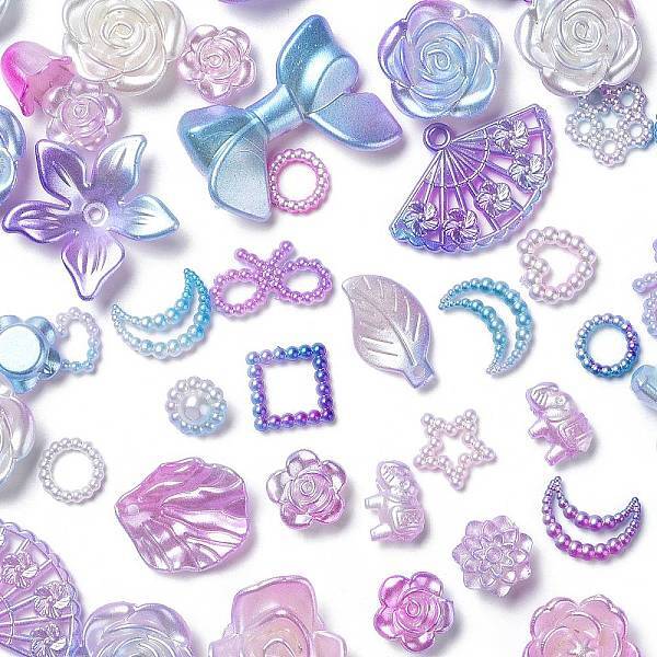 Gradient Color Opaque Resin Beads