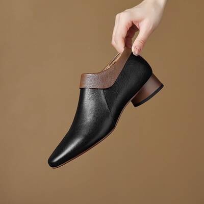 CHIKO Aasiya Square Toe Block Heels Ankle Boots