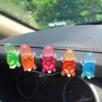 Cute Turtle Design Car Interior Decoration, 5 Counts Mini Resin Car Dashboard Decoration, Universal Car Interior Accessories ...
