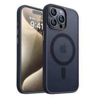 Entronix Case for Apple iPhone 16E, 16/15/14/13/12/11, Plus, Pro Max - Translucent Matte Cover, [Magnetic] Smartphone Accesso...