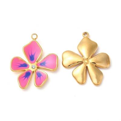 304 Stainless Steel Enamel Pendants