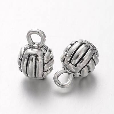Sports Theme Tibetan Style Alloy Volleyball Charms