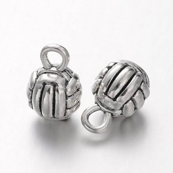Sports Theme Tibetan Style Alloy Volleyball Charms