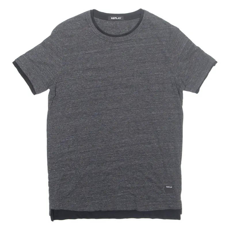 REPLAY Mens T-Shirt Grey M