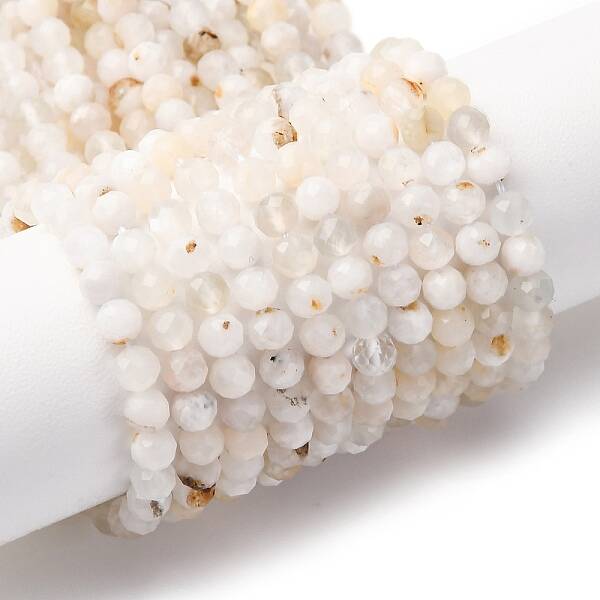 Natural Rainbow Moonstone Beads Strands