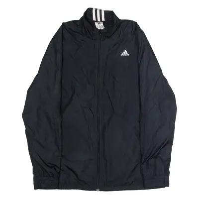 ADIDAS Womens Windbreaker Jacket Black UK 18