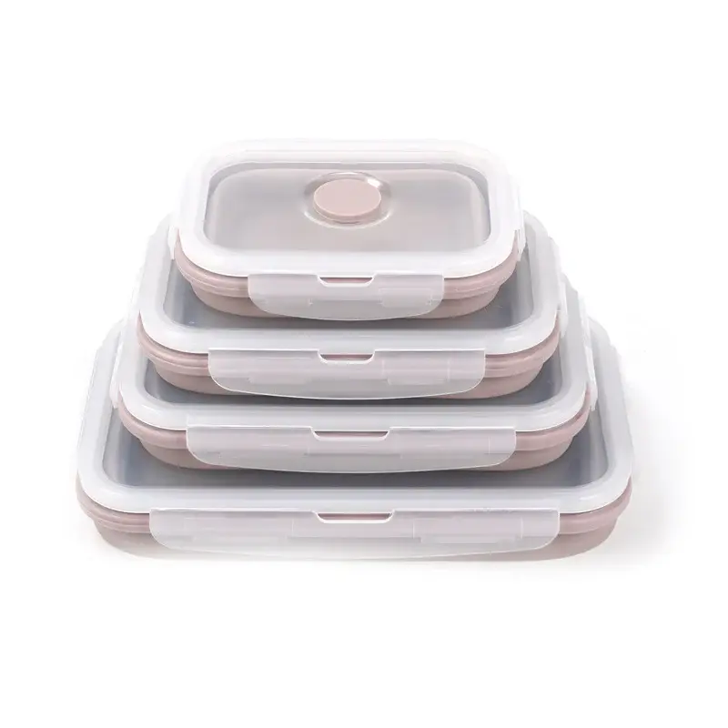 Silicone lunch box | Color: Pink1 | Size: 540ml
