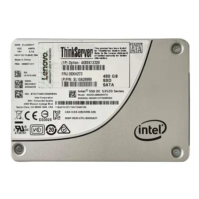4XB0K12329 Lenovo 480GB Multi-Level Cell SATA 6Gb/s Hot Swappable 2.5-Inch Solid State Drive