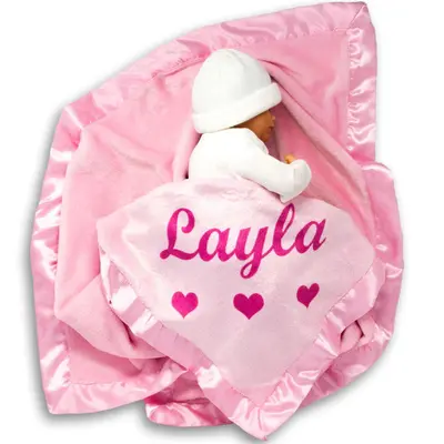 Custom Name Catch Baby Blanket for Newborn Gift - Aperturee