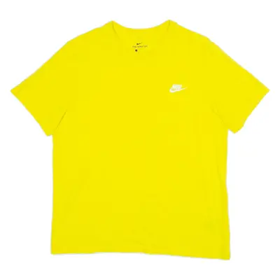 NIKE Mens T-Shirt Yellow L