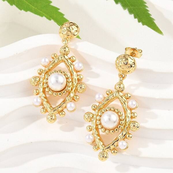 Brass Stud Earrings