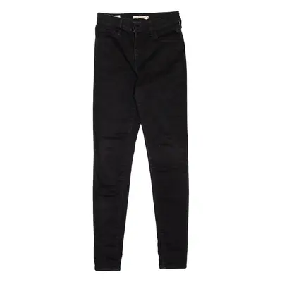 LEVI'S 720 High Rise BIG E Womens Jeans Black Slim Skinny W26 L30