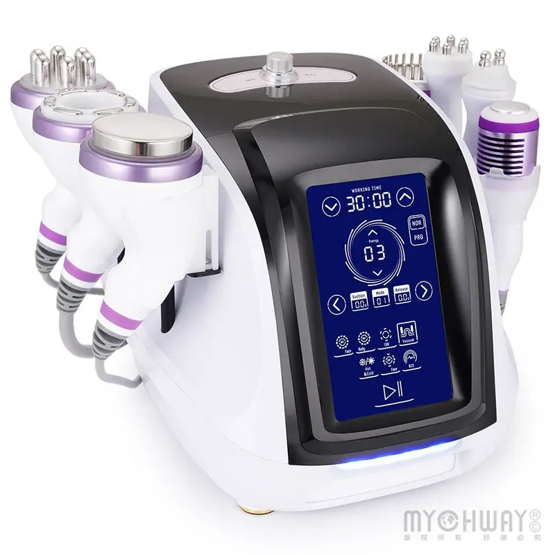 New Design Ultrasonic 8 In 1 40K Cavitation RF Body Building Facial Spa Machine