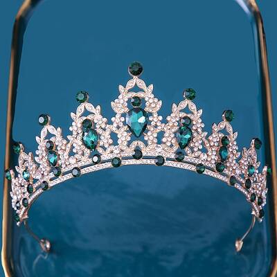 Alloy Rhinestone Crown Hair Bands
