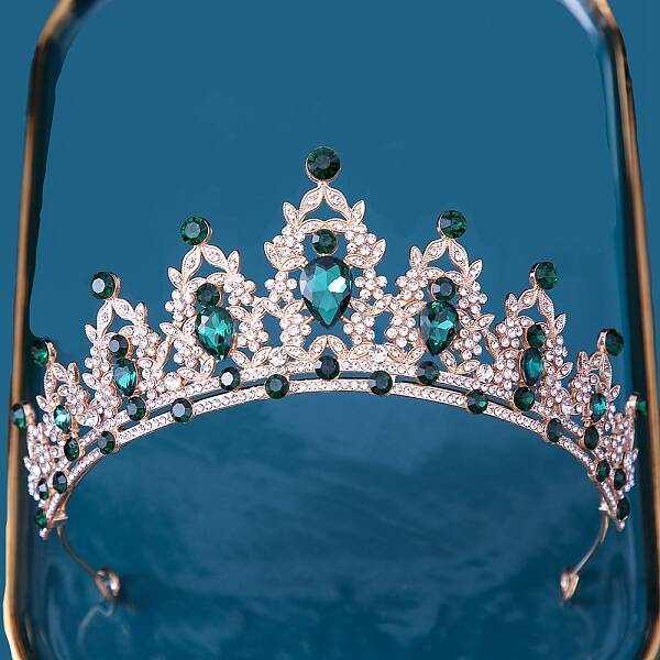 Alloy Rhinestone Crown Hair Bands