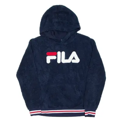 FILA Teddy Fleece Boys Blue Hoodie 14-15Y