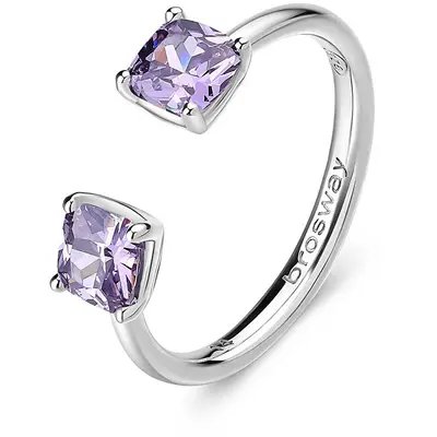 Brosway Fancy Magic Purple Silver Ring FMP14 - Circuit: 54 mm