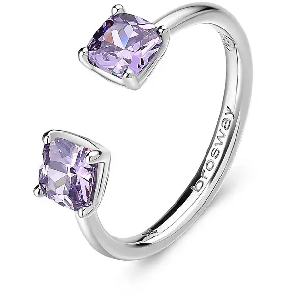 Brosway Fancy Magic Purple Silver Ring FMP14 - Circuit: 54 mm