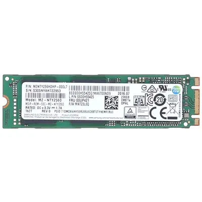 FRU00UP421 Lenovo 256GB TLC SATA 6GB/s M.2 2280 Internal Solid State Drive