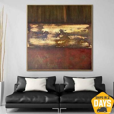 Extra Large Abstract Colorful Paintings On Canvas Original Oil Painting Contemporary Textured Art | ILLUSION 40"x40"...