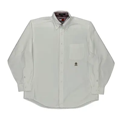 Tommy Hilfiger Shirt - Large White Cotton