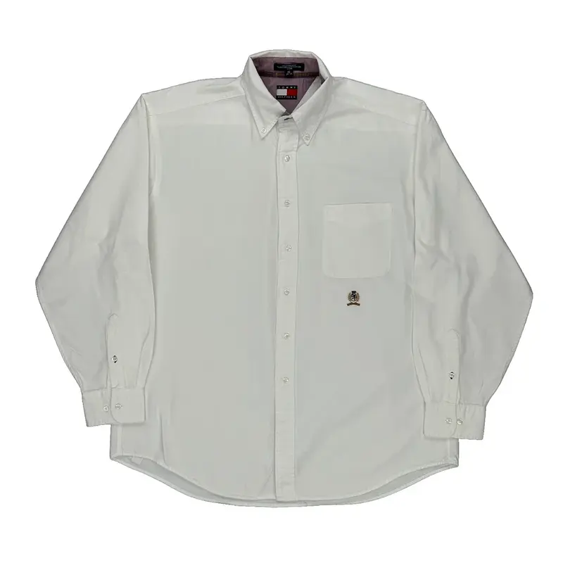 Tommy Hilfiger Shirt - Large White Cotton
