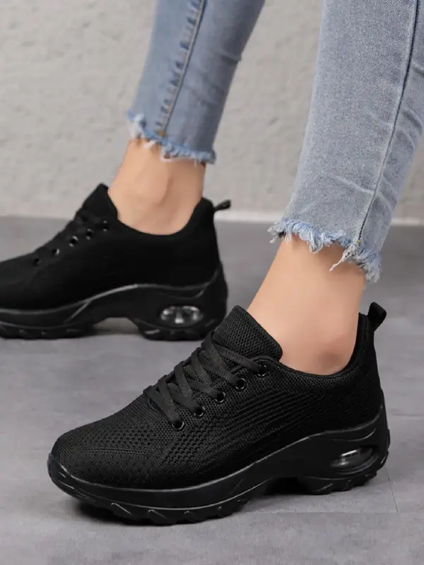 Women's Top Platform Trainers, Air Cushioned Summer 2024 Sneakers, Sports Running Shoes, Comfort Walking Shoes, Footwear, Ath...