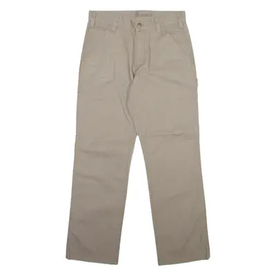 CARHARTT Carpenter Workwear Mens Trousers Grey Relaxed Straight W30 L30