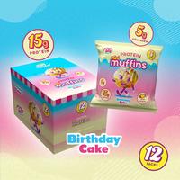 Birthday Cake Prime Bites Protein Mini Muffins - 15g Protein, Low Sugar, 5g Collagen