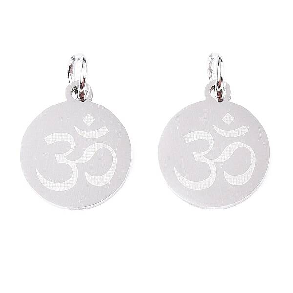 Non-Tarnish Chakra 201 Stainless Steel Charms