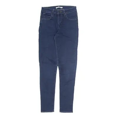 LEVI'S 721 High Rise Jeans Black Denim Slim Skinny Womens W26 L30
