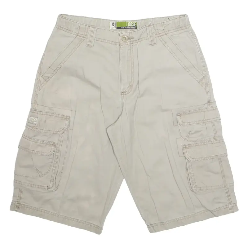 LEE Womens Cargo Shorts Beige M W29