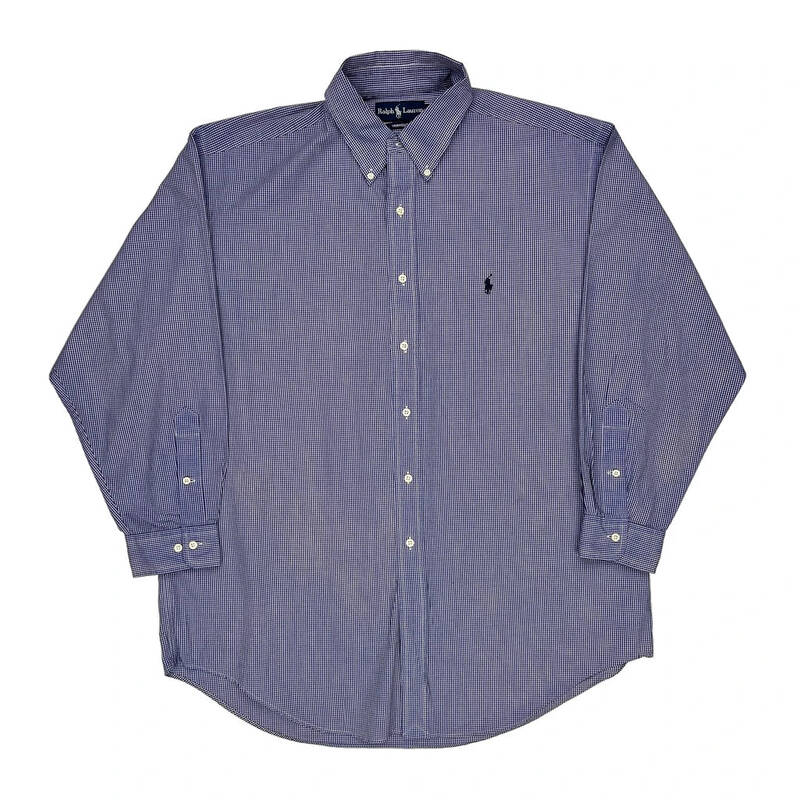 Yarmouth Ralph Lauren Checked Shirt - XL Blue Cotton