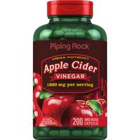 Piping Rock Mega Potency Apple Cider Vinegar, 1800 mg (per serving), 200 Quick Release Capsules