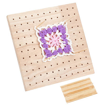 Rubber Wood Crochet Blocking Board