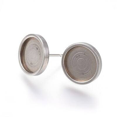 Tarnish Resistant 304 Stainless Steel Stud Earring Settings