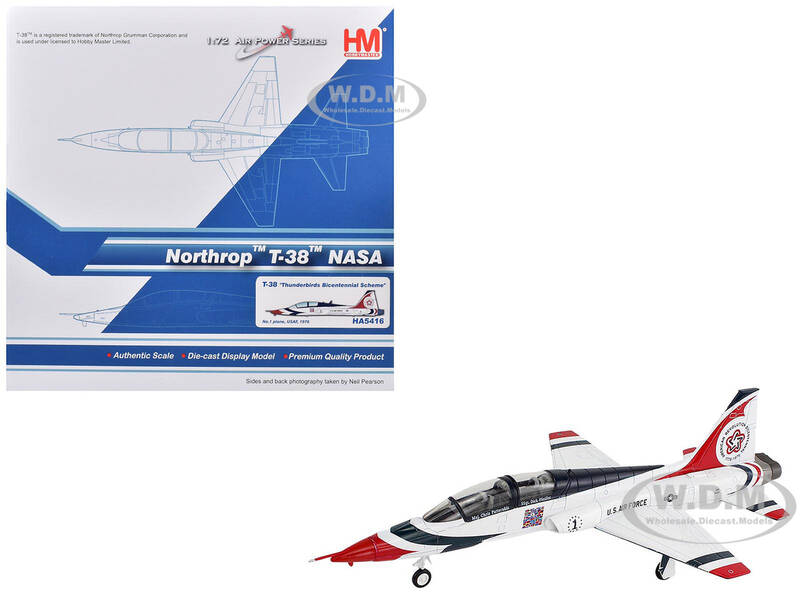 Northrop T-38 NASA Aircraft #1, Thunderbirds Bicentennial Scheme (1976) United States Air Force Air Power Series 1/72 Die...