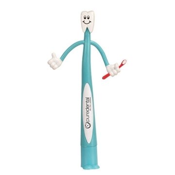 200 Promotional Tooth Bend-A-Pen - Standing Design