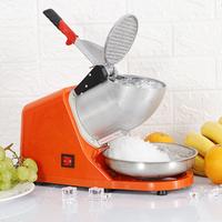 Segawe 300W Electric Ice Shaver Shaved Machine Shaver Orange Shaved Ice Snow Cone Maker 143 lbs/h