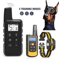 Dog Training Collar, IP67 Waterproof Dog Shock Collar with Remote Control, 3 Training Modes, Shock, Vibration and Beep, Recha...
