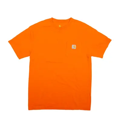 CARHARTT Original Fit T-Shirt Orange Short Sleeve Mens S