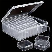 30-grid Clear Plastic Storage Box with Lid, 1 Count Jewelry Storage Box, Home Organizer, Containers for Beads, Jewelry, Craft...